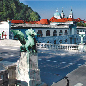 Dragon Bridge in Ljubljana, photo: E. Kaše